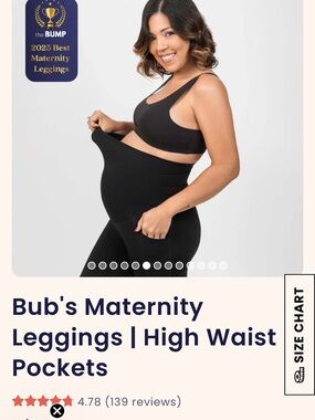 Maternity Leggings - High Waist Maternity Leggings in Black